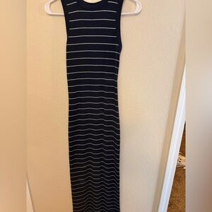 Universal Thread Navy and White Striped Dress